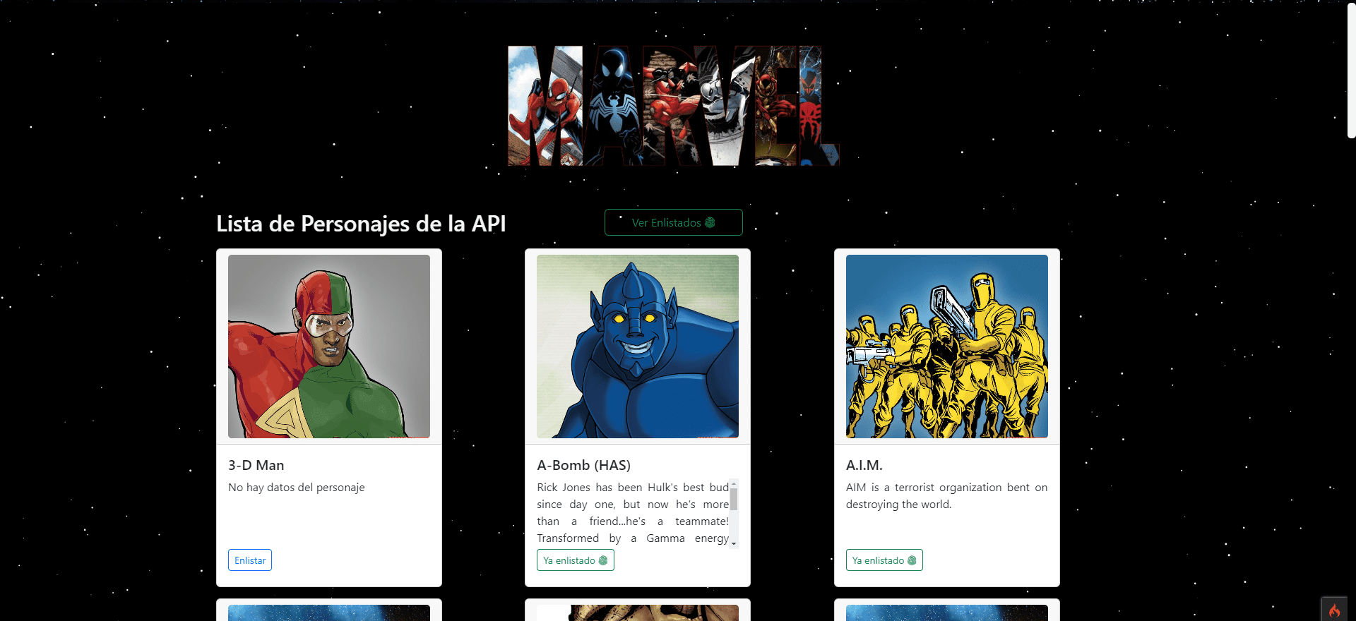 Marvel API